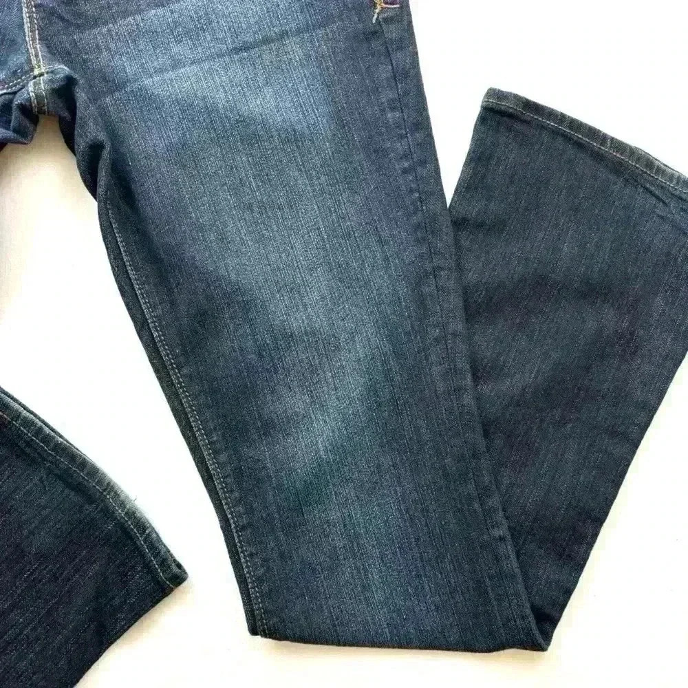 DKNY Dark Blue Flare & Wide Leg Jeans - Picture 8 of 13